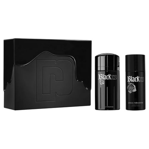 The electrifying essence of Black XS Homme by Paco Rabanne in a new box